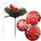 Premium Velvet Wreath Picks with Gift Box, Pine Cones, & Ornament Ball | Vibrant Holiday Xmas Accents | Trees, Wreaths, & Garlands | Gift Wrapping | Christmas Picks | Home & Office Decor (Set of 24)